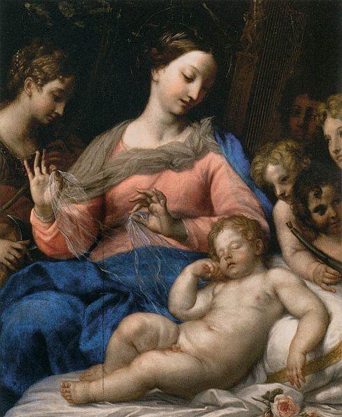 Carlo Maratta The Sleep of the Infant Jesus oil painting image